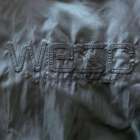 Flawed we are the superlative conspiracy Willie varsity bomber men’s jacket - Picture 16 of 16